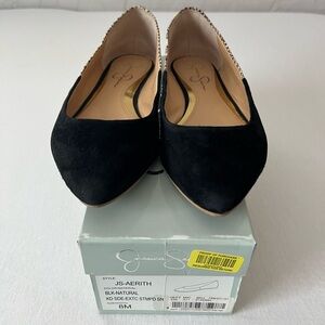 Jessica Simpson Black Ballet Flats